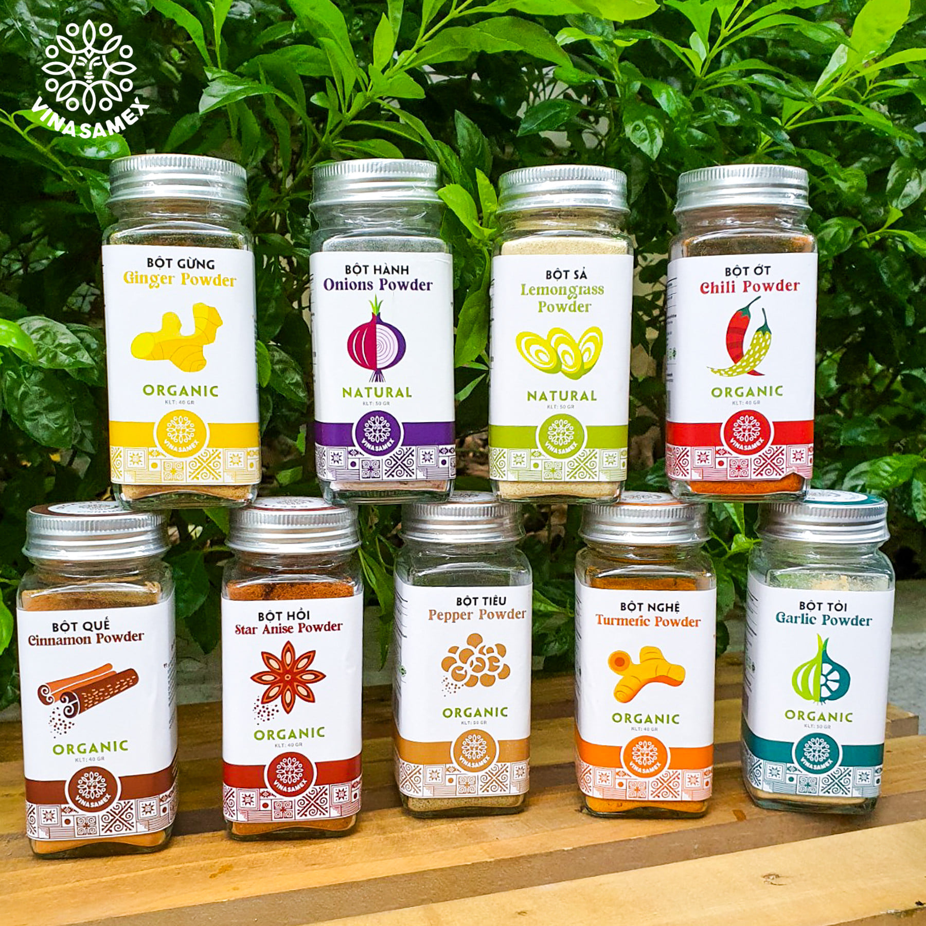 Bột gừng hữu cơ Vinasamex Organic Ginger Powder 40g