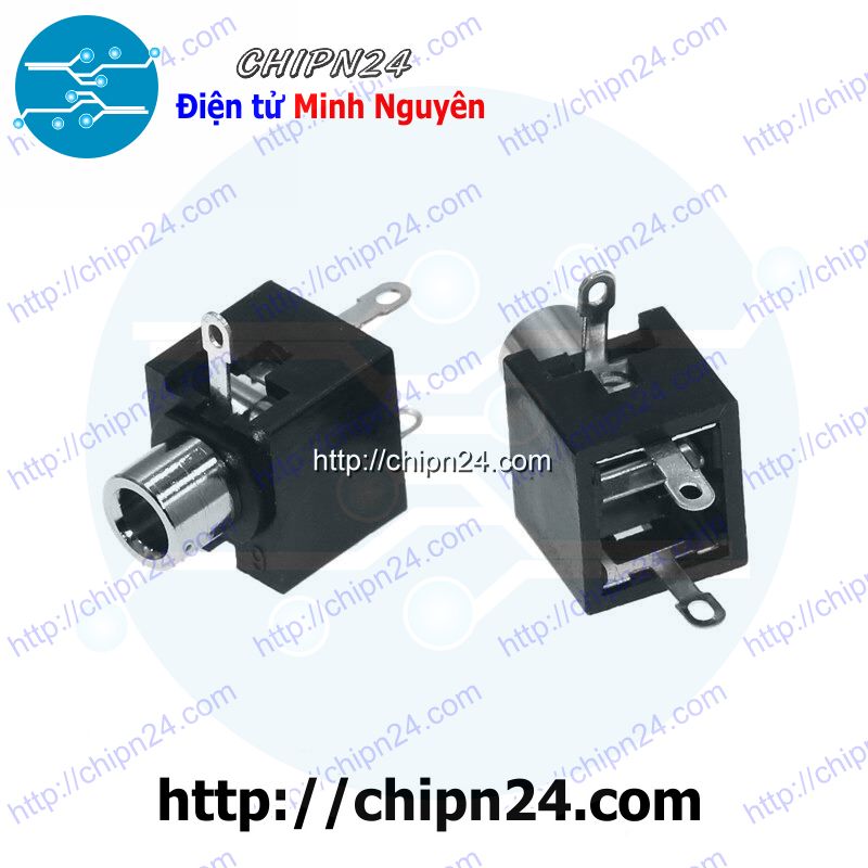 [5 cái] (G30) Jack Audio 3.5mm PJ-301 3pin loại bắt ốc