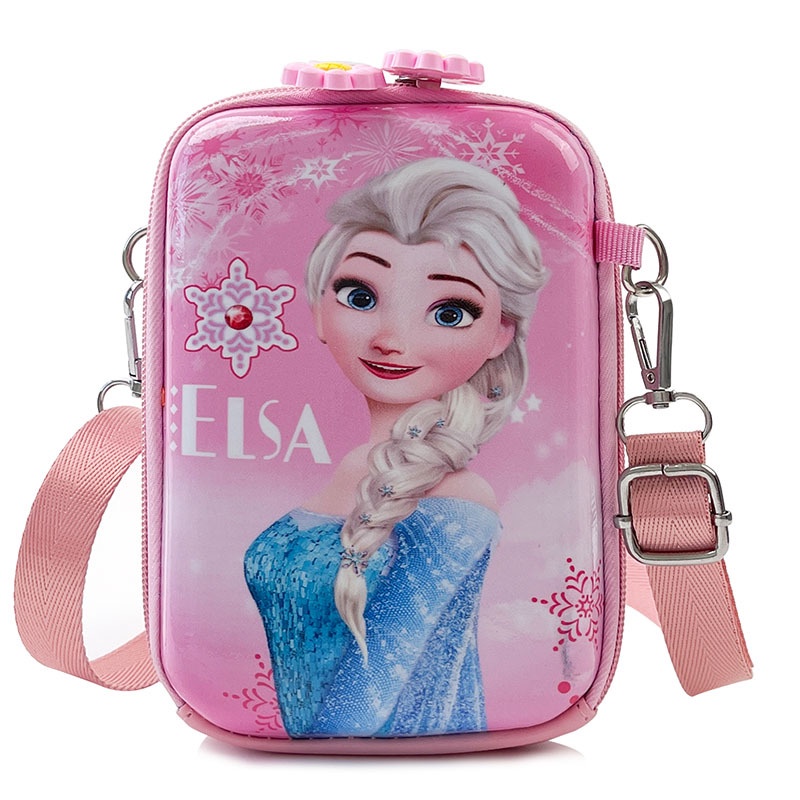 Túi đeo chéo hoạt hình ELSA cho bé gái phong cách Hàn Quốc TX09