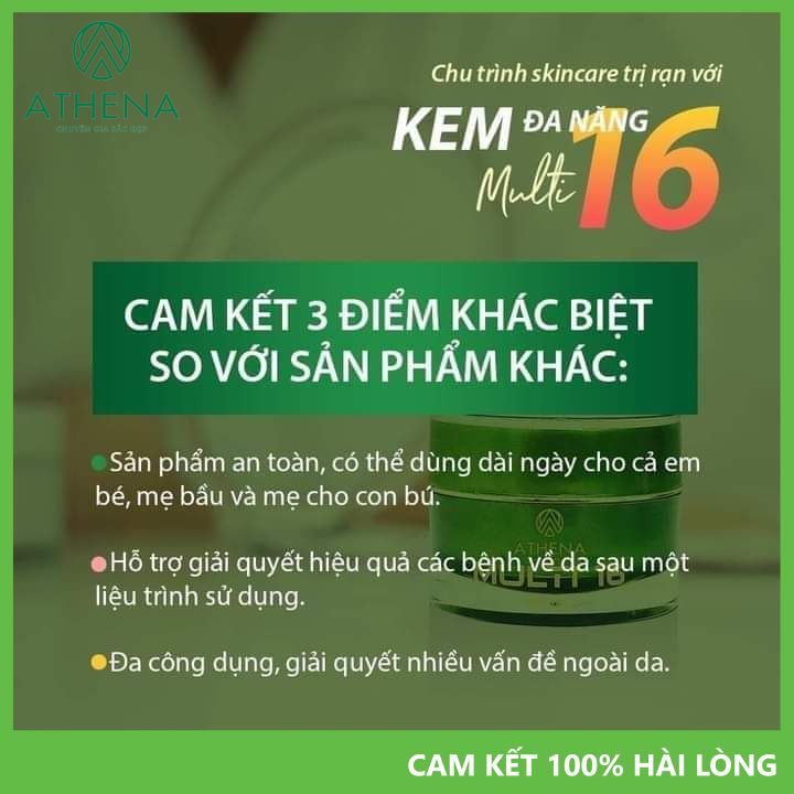 Kem Rạn Da Multi 16 TẶNG HÔI NÁCH Athena, Làm Mờ Rạn Da Hiệu Quả N.hất