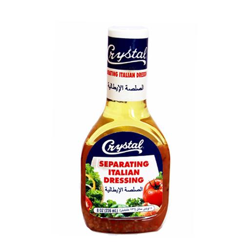 Sốt trộn Salad kiểu ý Separating Italian Dressing hiệu Crystal 236ml