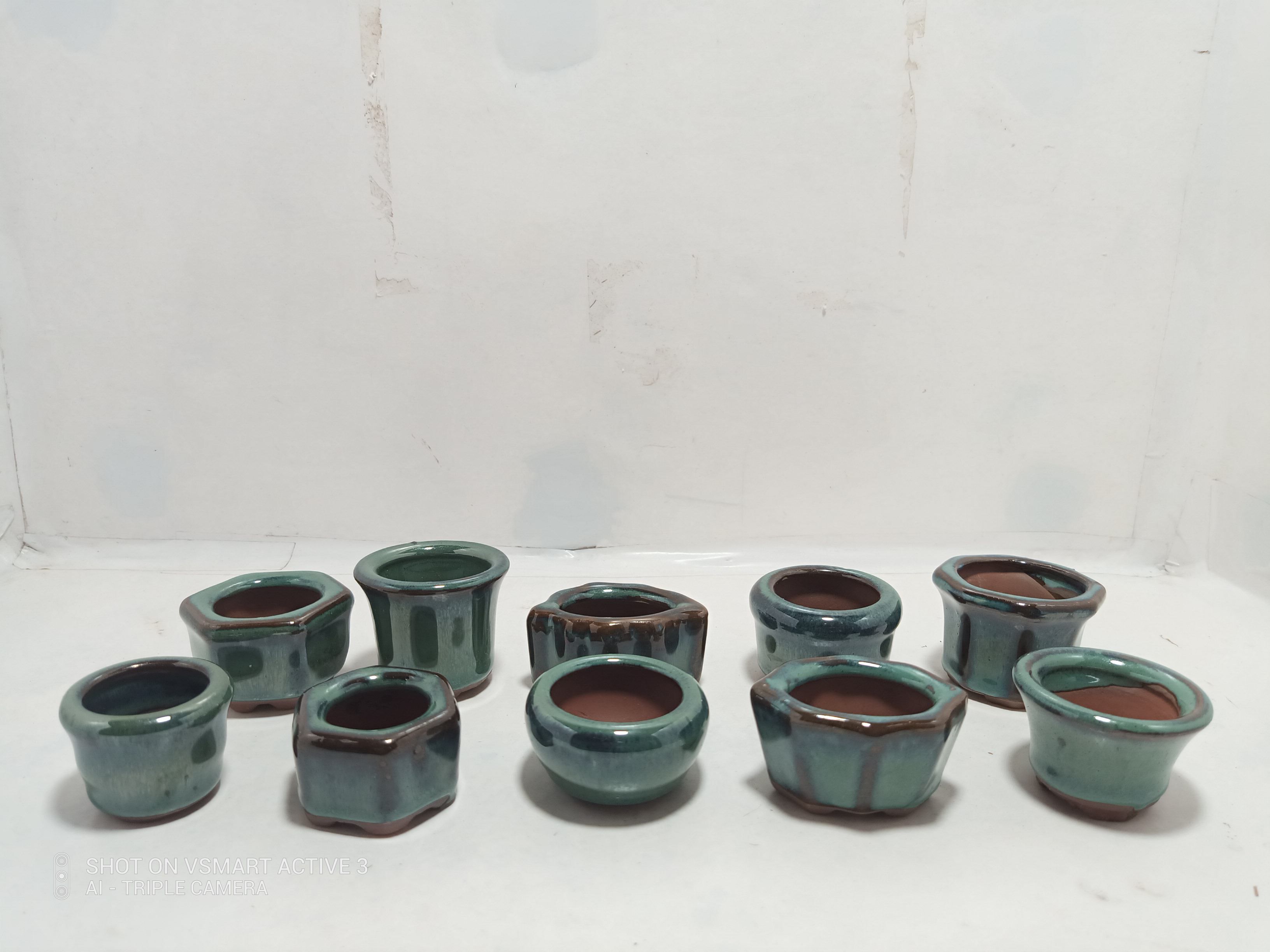 CHẬU BONSAI MINI, COMBO CHẬU SIÊU MINI 10 cái [ có thể thay đổi mẫu tuỳ đợt hàng ]