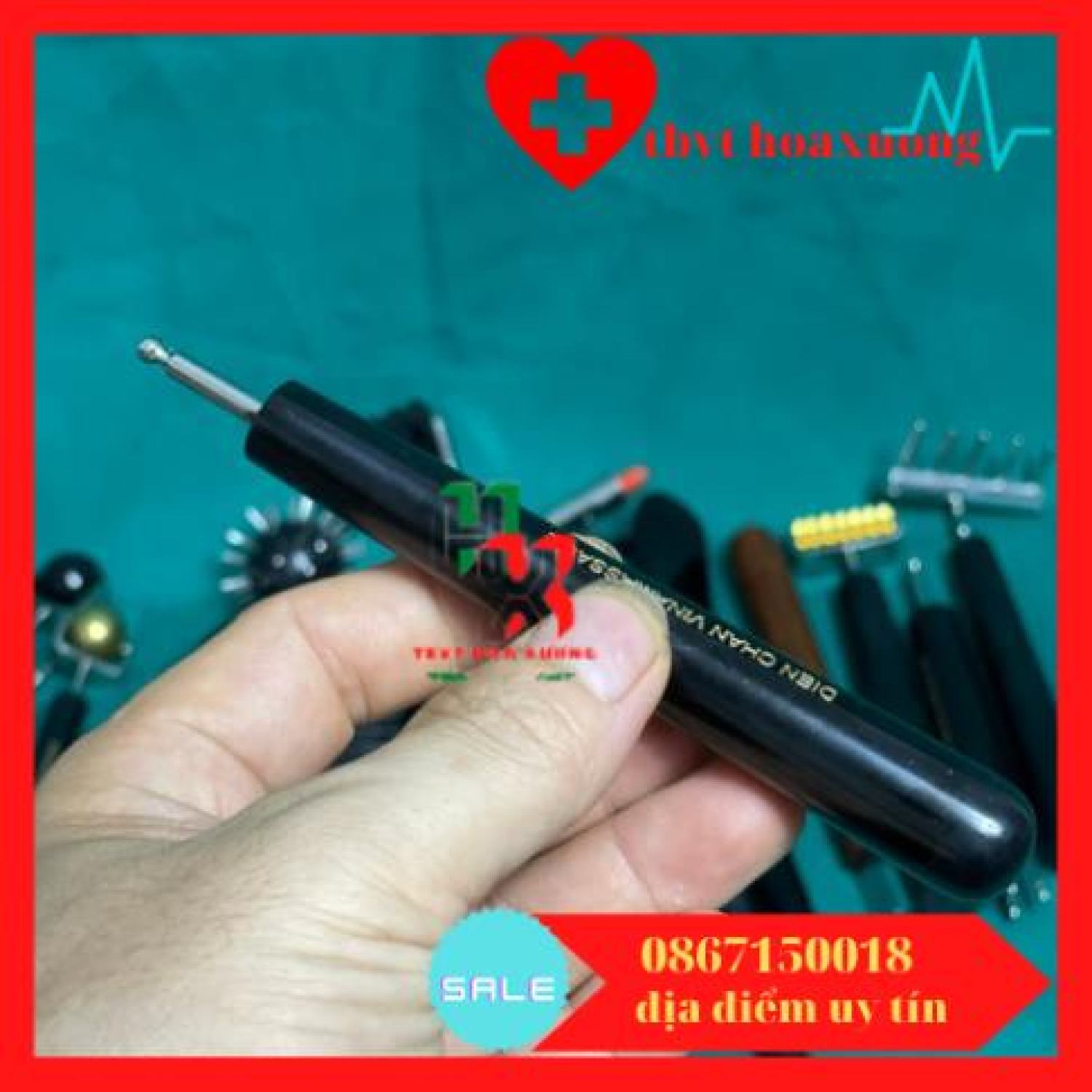 Dùi Inox, Dùi Dò (Cây dò huyệt trên lưng) - Dụng cụ diện chẩn