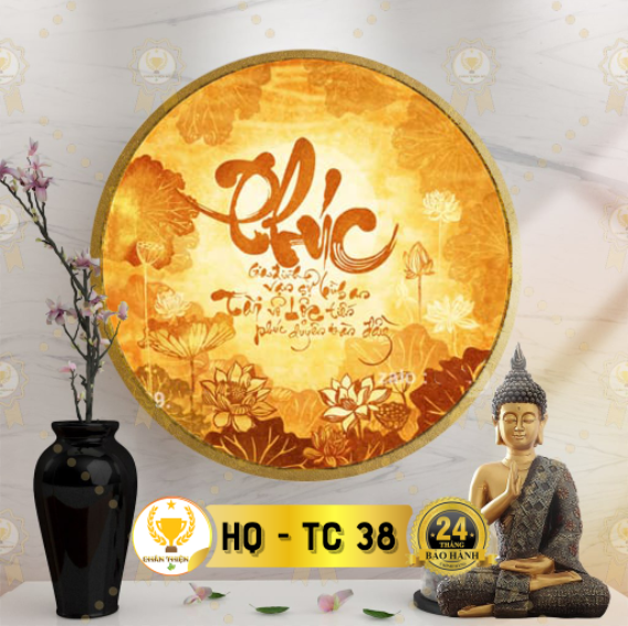 Đèn thờ hào quang trúc chỉ in tc-38