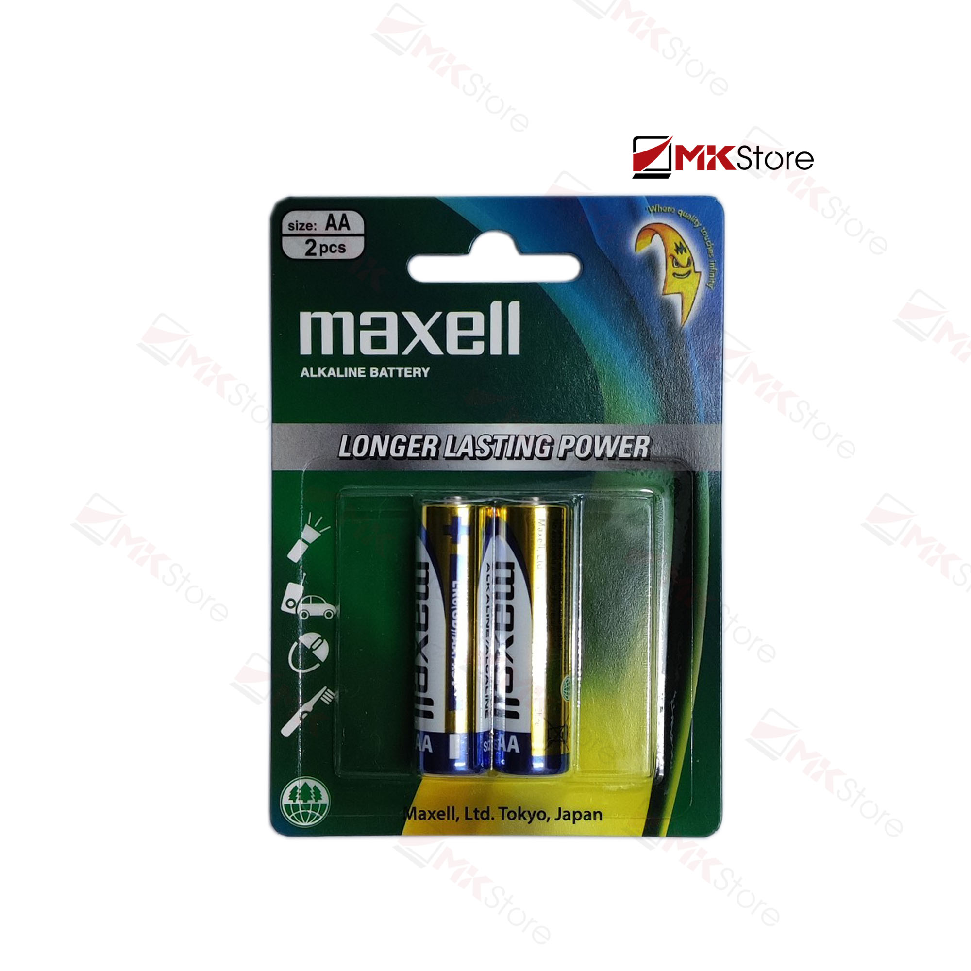 Vỉ 2 viên Pin Maxell 1.5v AA (LR6) / AAA (LR03) ALKALINE Battery MKStore
