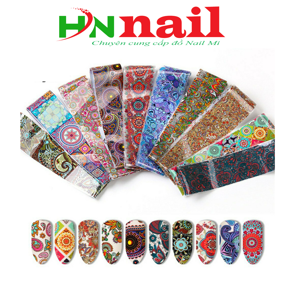 Set 10 tờ phoi thổ câm trang trí mong lam nail shop hnnail