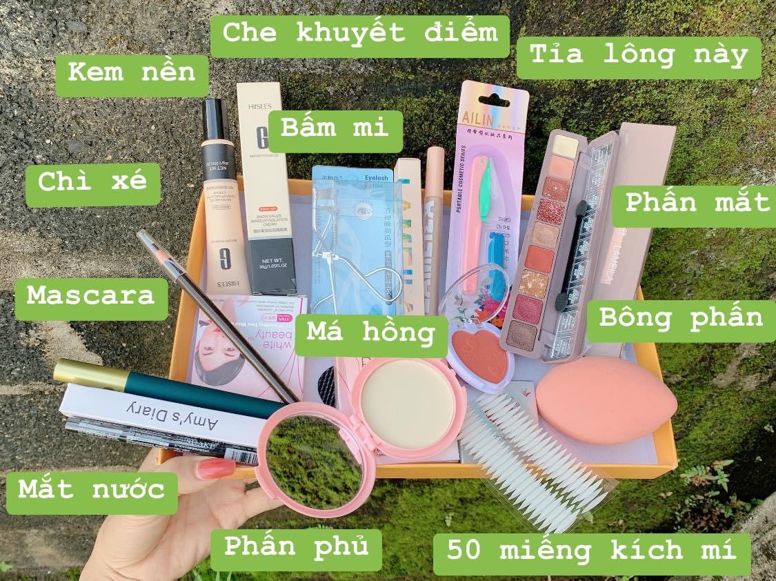combo bộ trang điểm cho các chị em