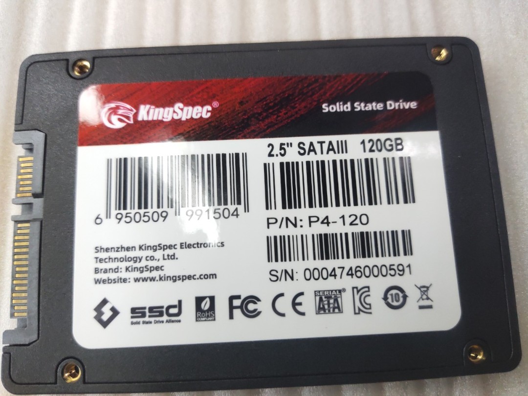 ssd 120gb KINGPEC mới