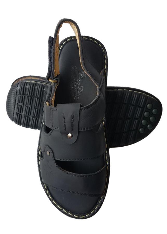 Sandal nam biggben da bò thật cao cấp sdb79