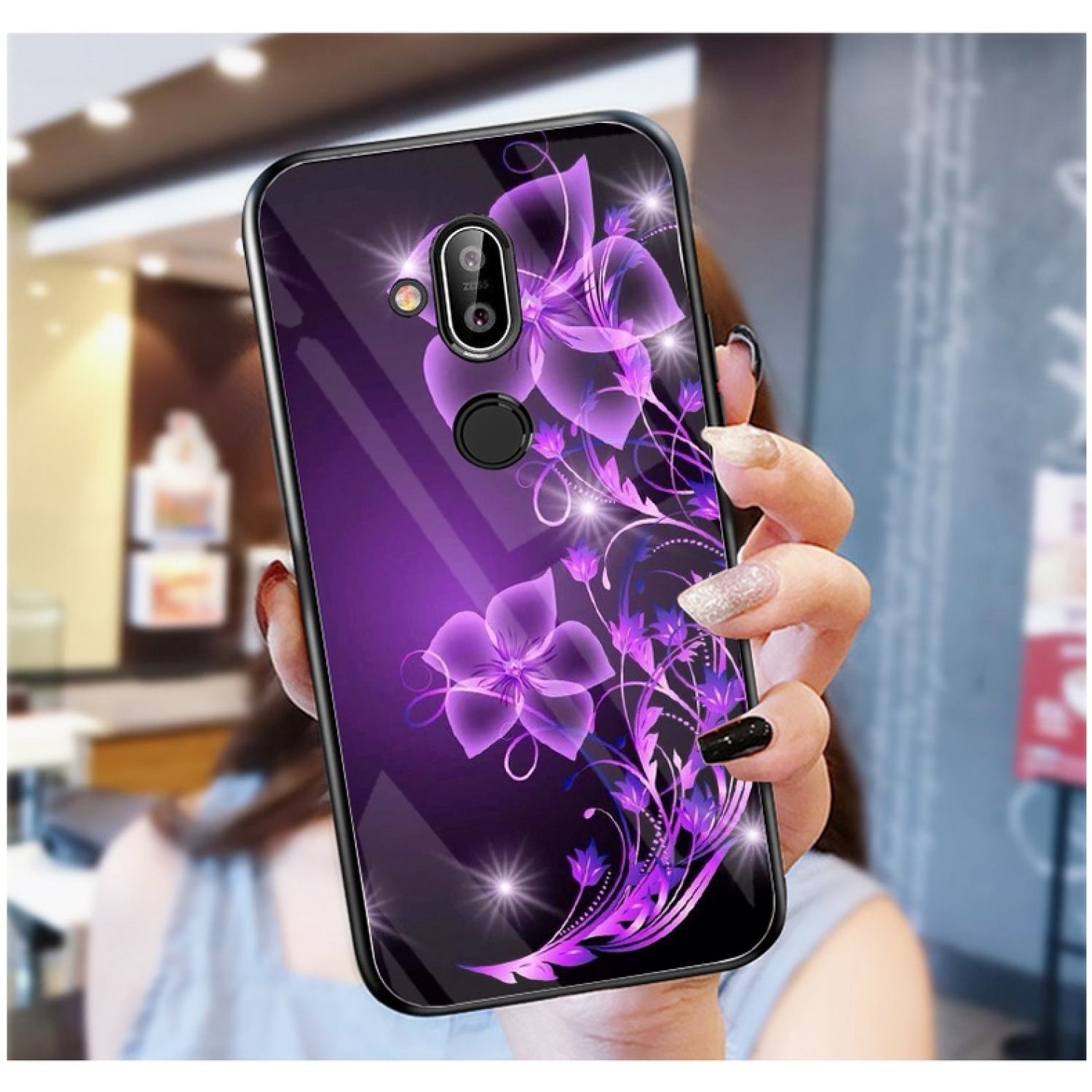 Ốp lưng nokia 8.1 ốp kính bóng cao cấp mới ƞhất