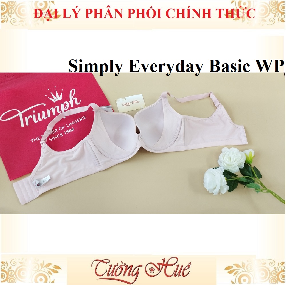 Áo lót nữ Triumph Simply Everyday Basic WP trơn mút mỏng lưng bảng to.