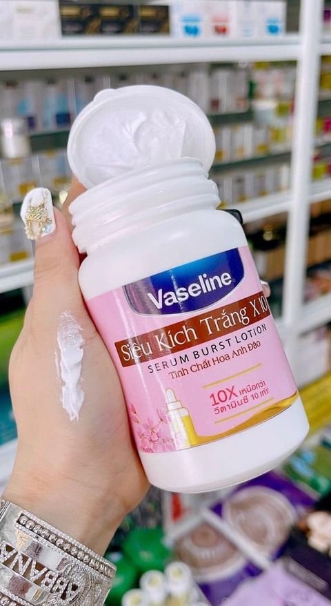 KÍCH TRẮNG VASELINE 10X