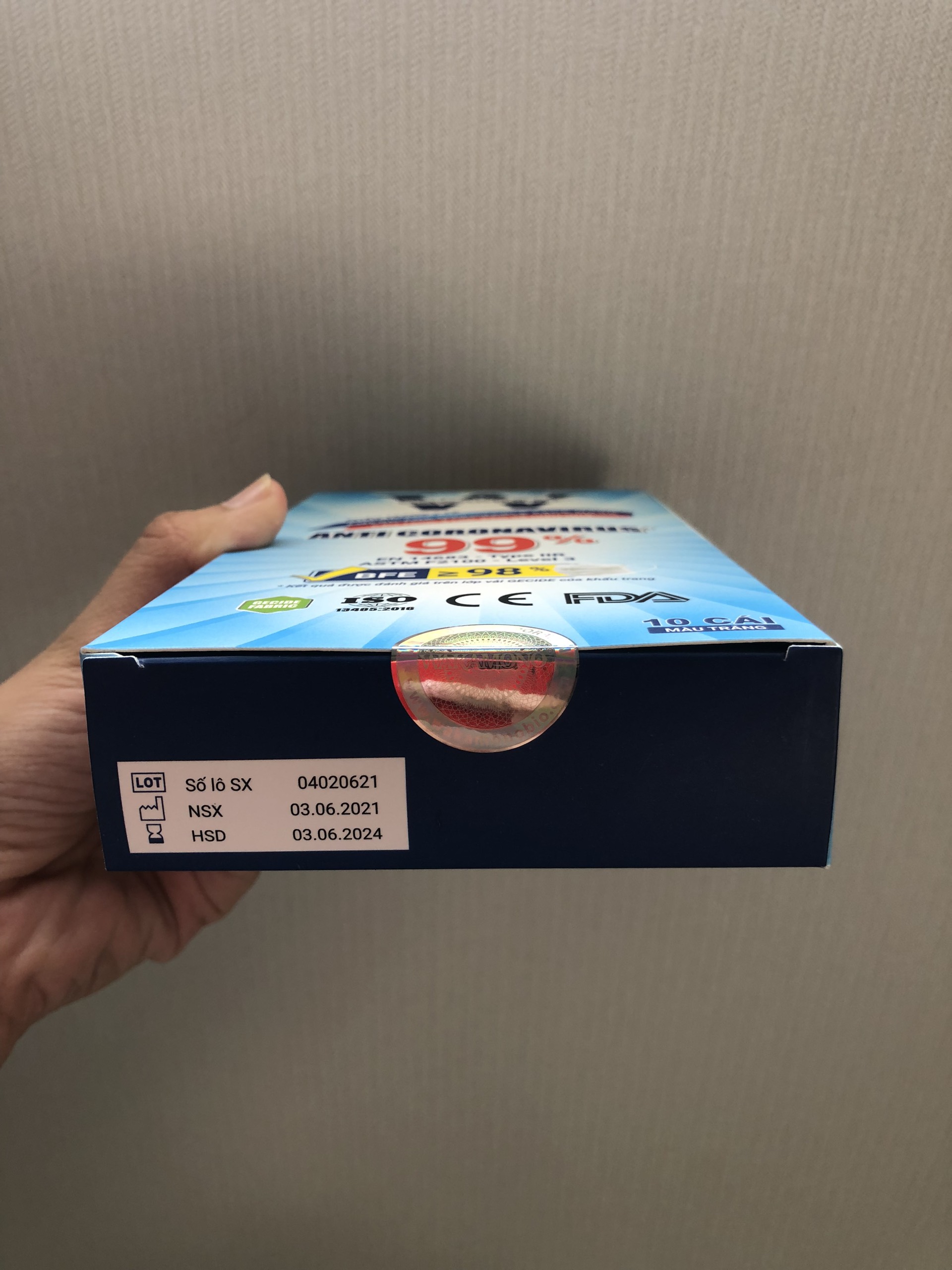 Combo 5 Khẩu trang Wakamono Người lớn - (4 Lớp Hộp 10 Cái x 5 Hộp)