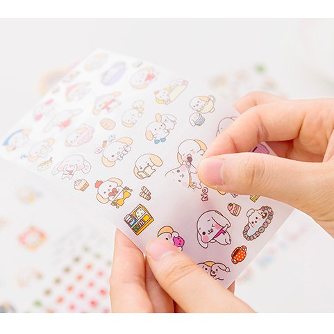 Bộ 6 Sticker Cún Iu Bukao