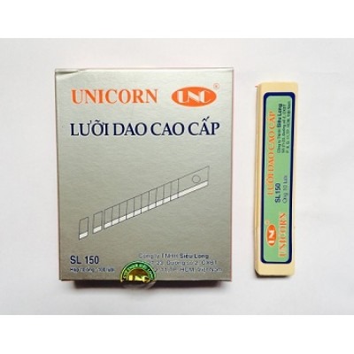 (1 Hộp) Lưỡi dao cao cấp Lớn/Nhỏ UniCo Vàng SL100/SL150