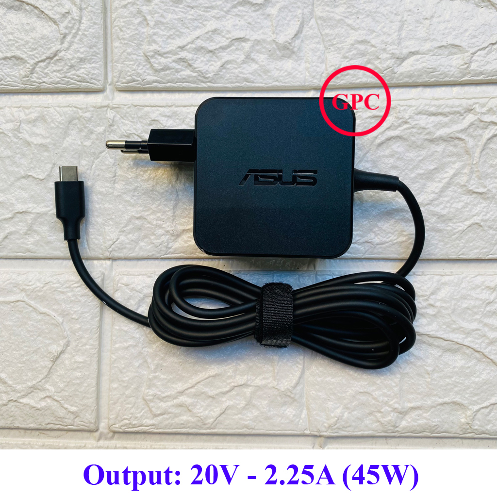 Sạc laptop asus type c 45w 65w chân c usb c sạc linh kiện mới bảo hành 12 tháng