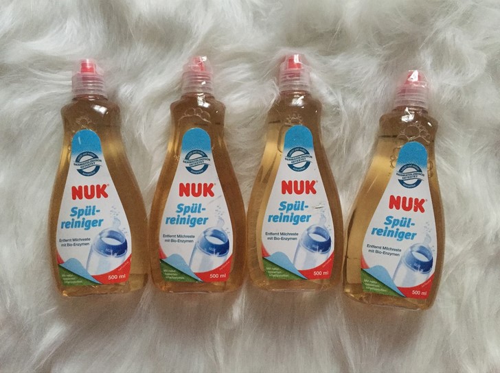 Nước rửa bình Nuk - 380ml - 500ml - Đức