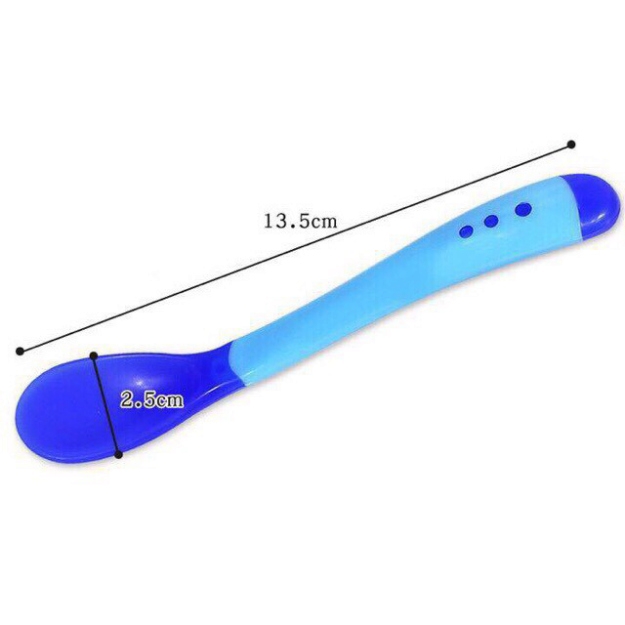 SÉT 2 THÌA SILICON BÁO NÓNG CHO BÉ ĂN DẶM