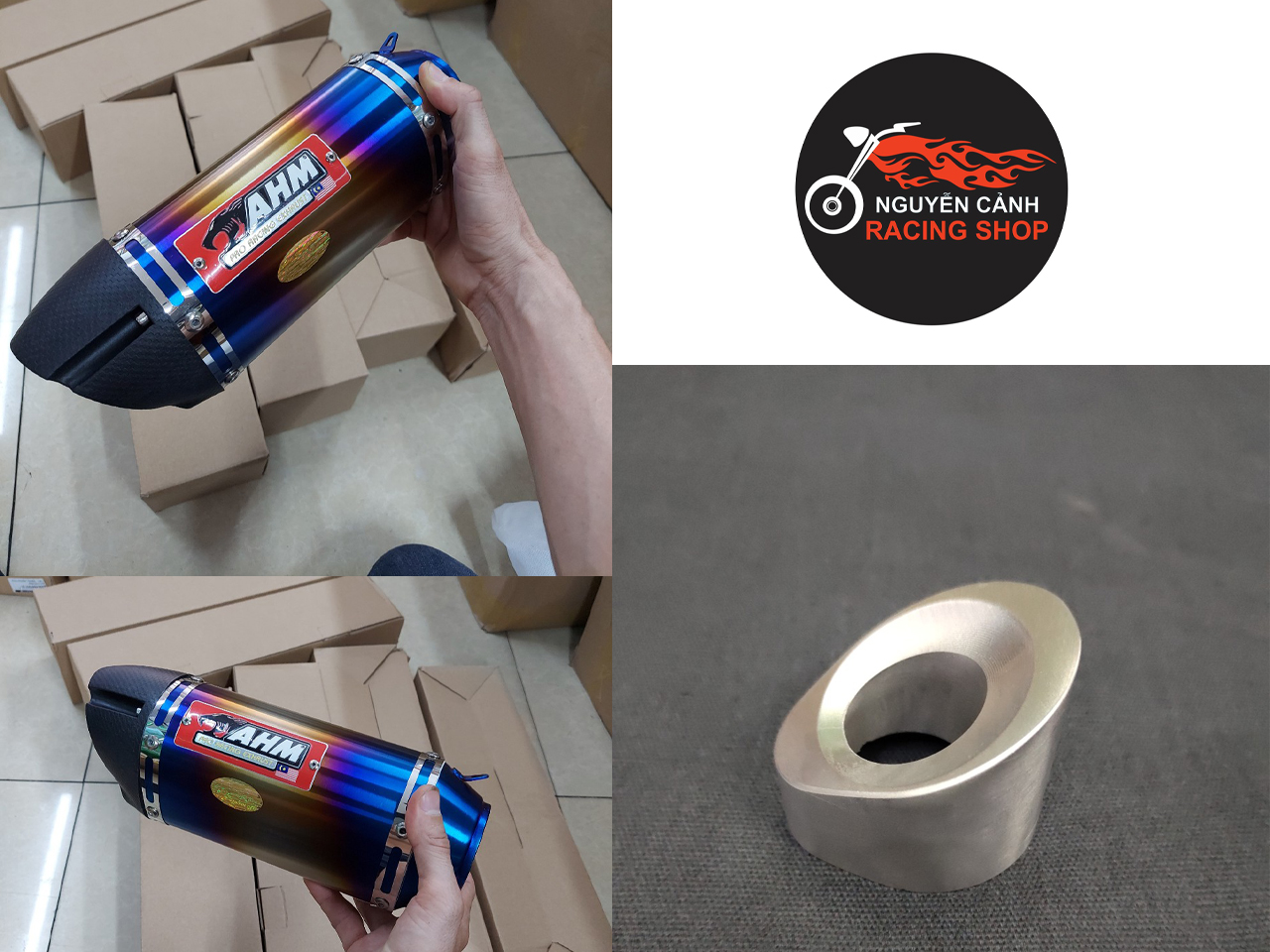 [HCM]Lon pô AHM M3 titan có tiu tiện