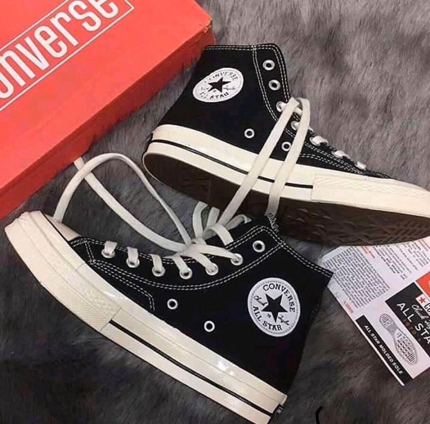 (Tặng Túi converse + tặng tất +bill ) Giày Converse cao cổ 1970s màu đen, giày Sneaker Nam nữ, Giày thể thao Nam nữ giá rẻ
