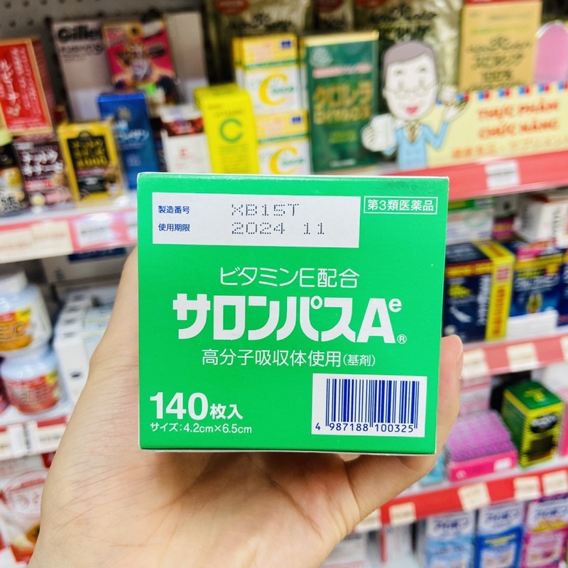 Miếng dán Salonpas giảm đau Nhật Bản 140 miếng