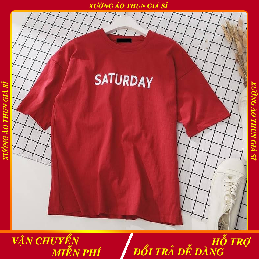 [HCM] Áo thun 7 ngày trong tuần - Áo thun tay lỡ form rộng nam nữ Oversize.