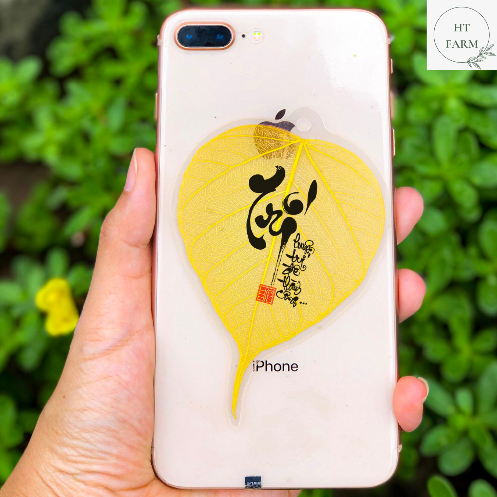 Lá bồ đề thư pháp - chữ trí