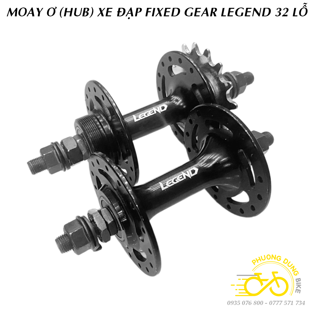 Moay ơ (Đùm) Hub xe đạp Fixed Gear LEGEND 32 Lỗ (Kèm líp 17T)