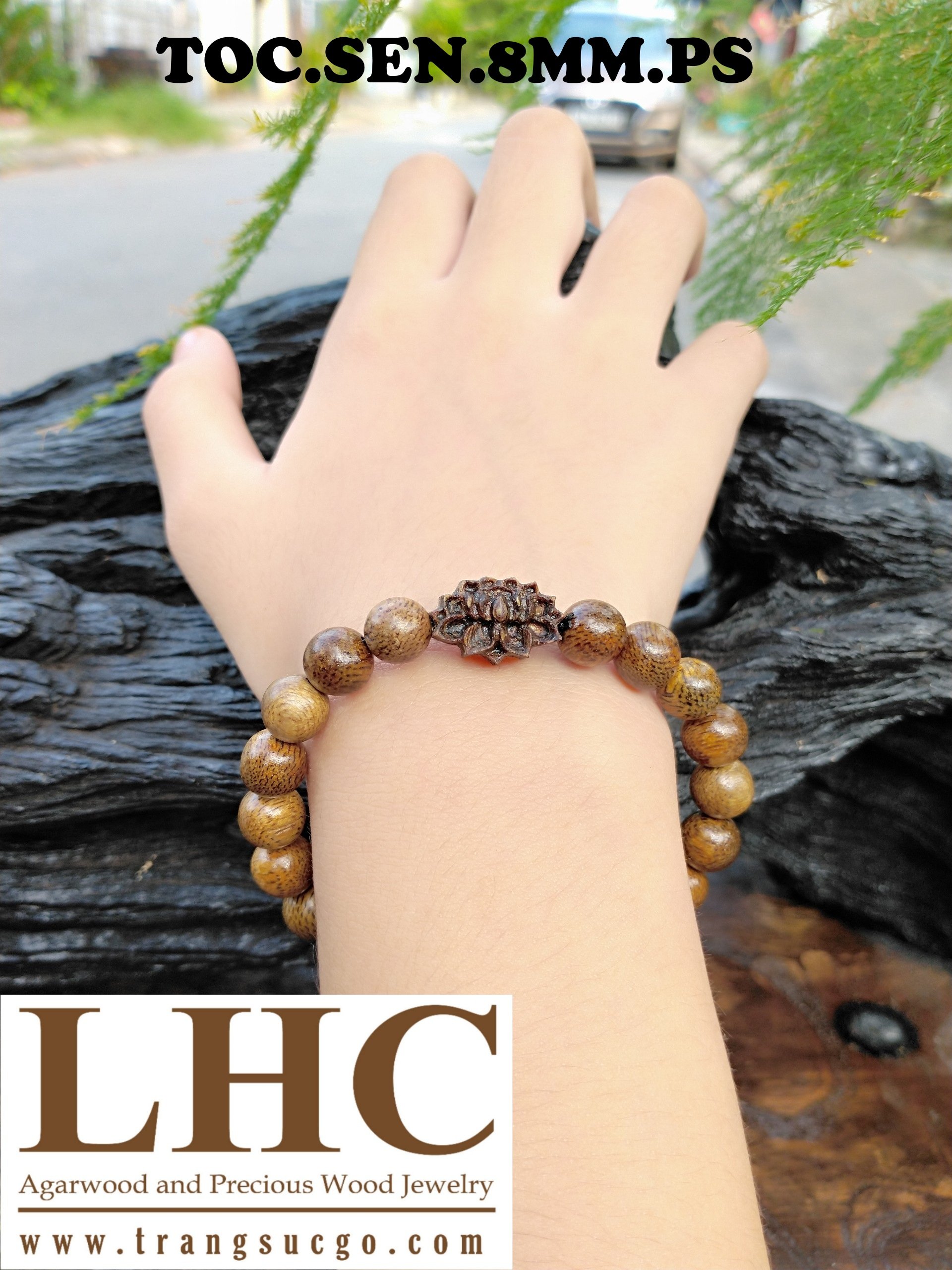 Chuổi hạt mân côi trầm hương 108 hạt