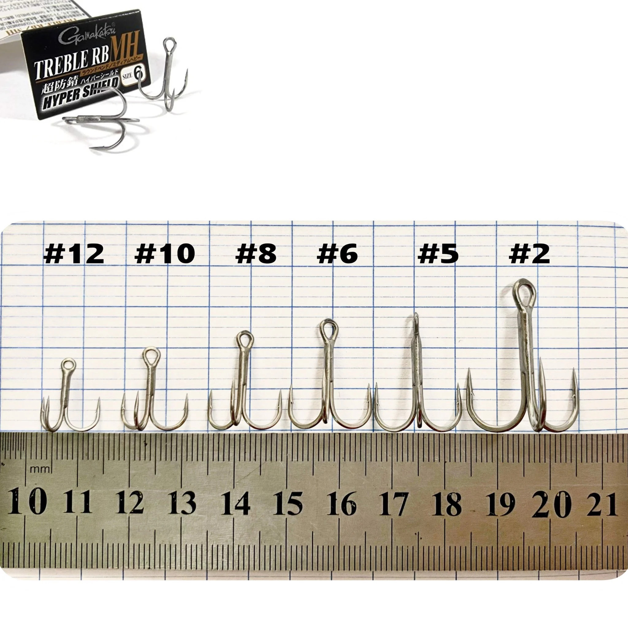 LƯỠI 3 CHIA GAMAKATSU TREBLE HOOK RB MH HYPER.