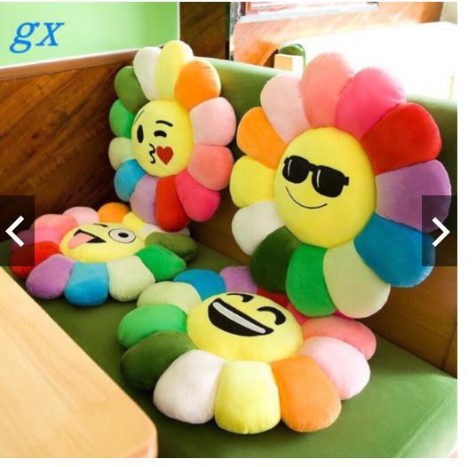 Gối tựa lưng hình hoa mặt trời