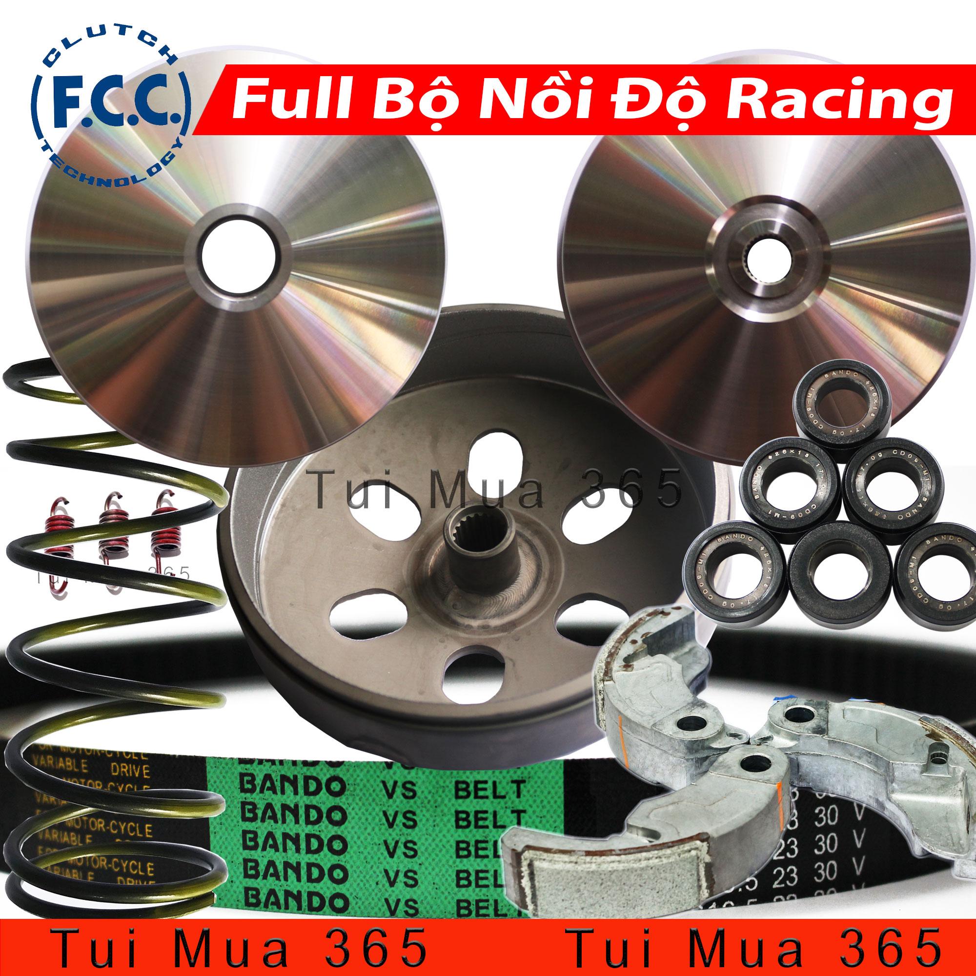 Full bộ nồi độ fcc racing honda vario, airblade 125, click, sh mode, lead 125, pcx