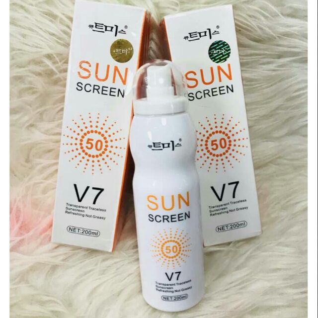 Xịt chông nắng SunScreen V7 Magic Flowers