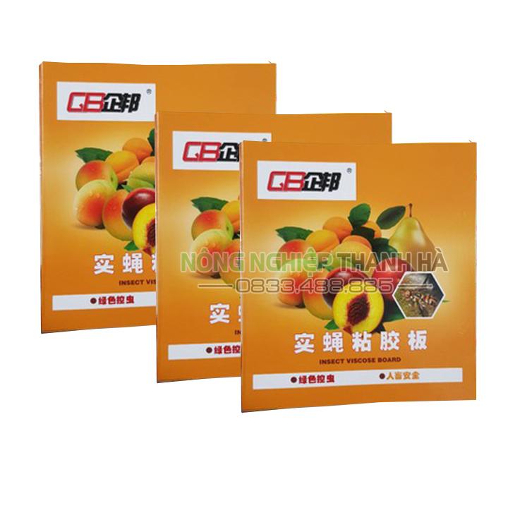 Miếng dán bẫy ruồi vàng, côn trùng kích thước 22x40 cm