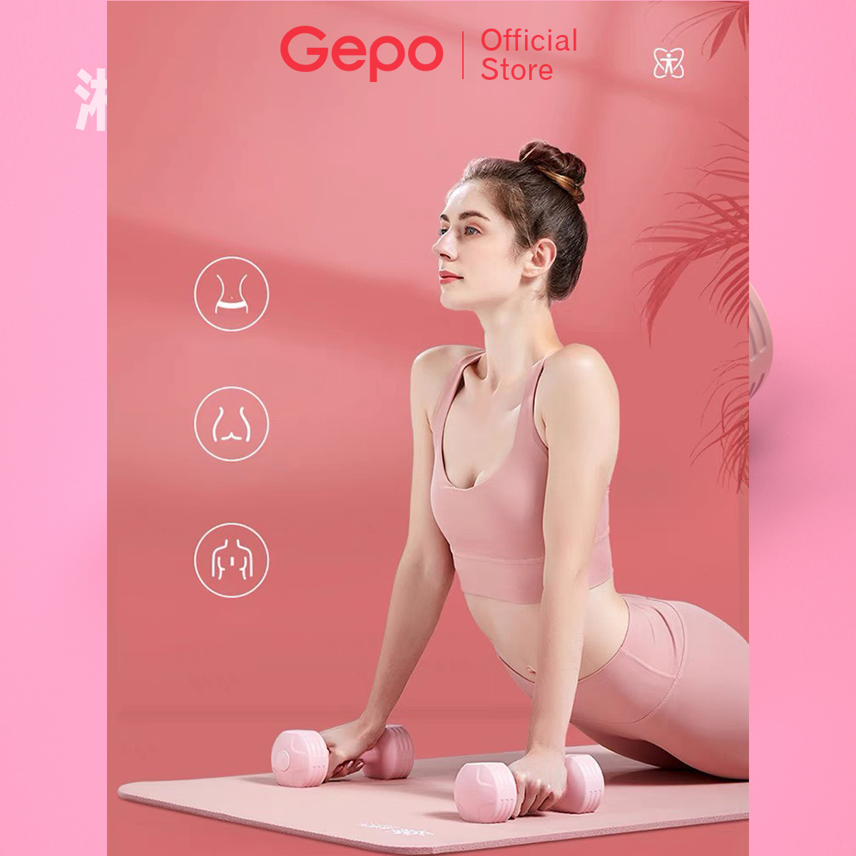 Tạ Tay Nữ Chuyên Tập Gym Yoga Pilates Thể Dục Tại Nhà GEPO