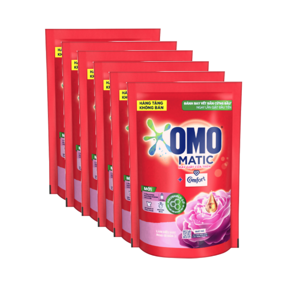 [Hàng tặng không bán - HC Gift] Combo 6 Nước giặt OMO MATIC 150G (mẫu ngẫu nhiên)
