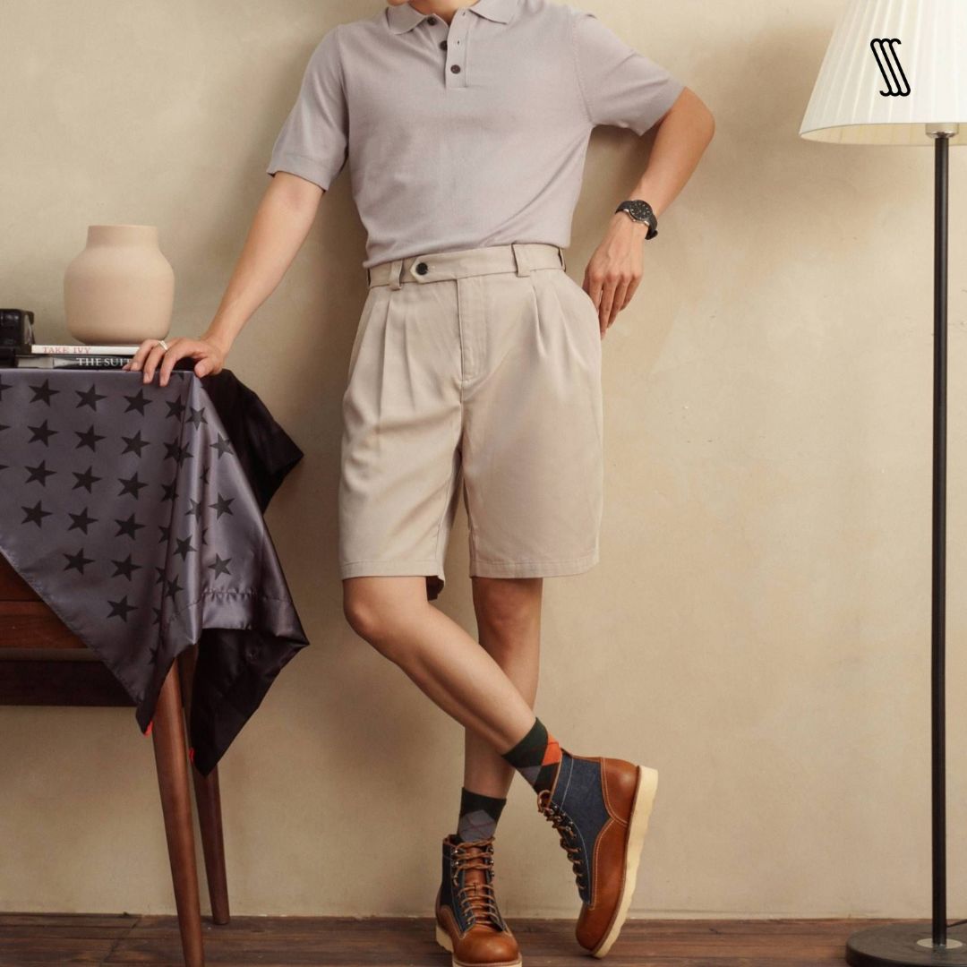 Quần short nam SSStutter co giãn, ống rộng SCOUT SHORT