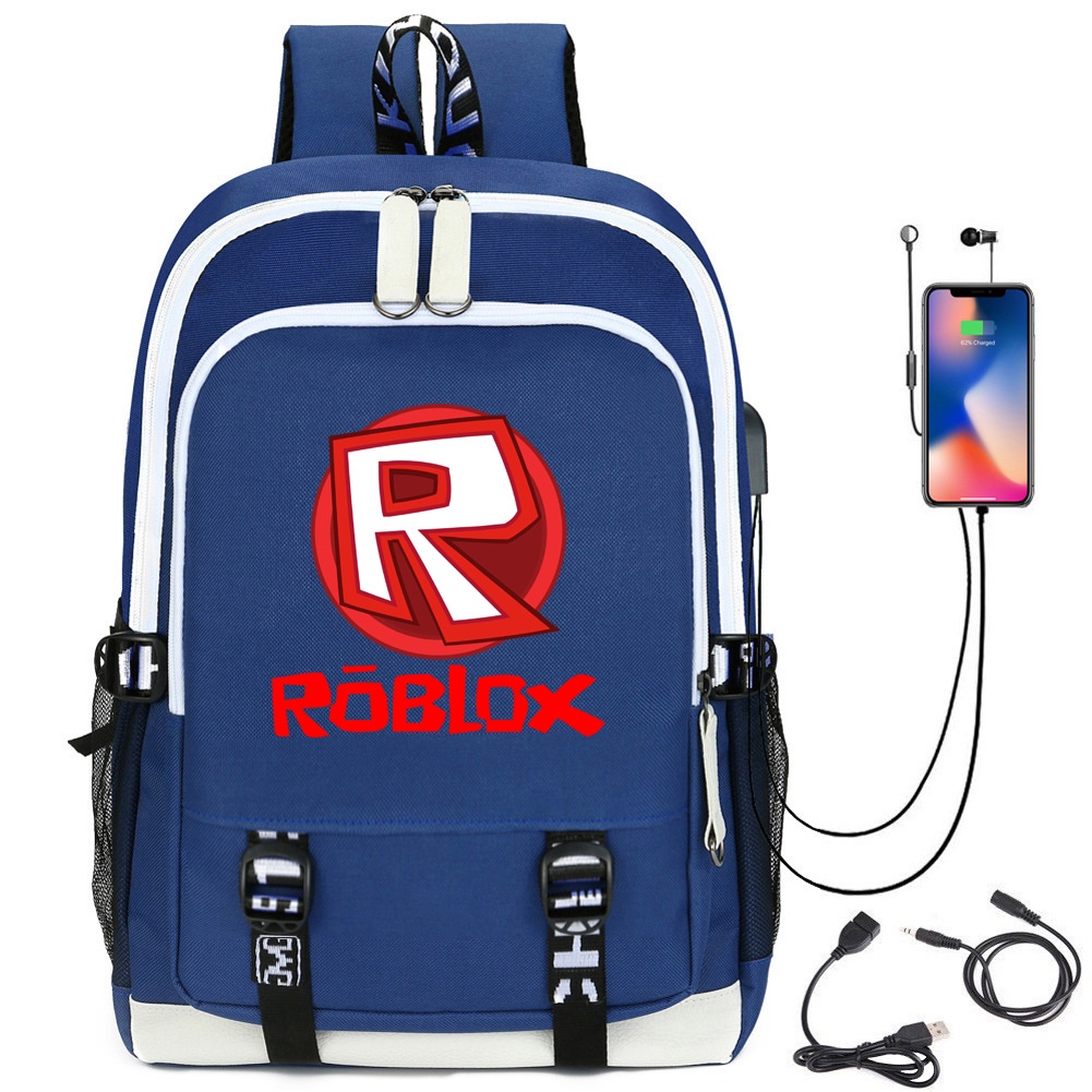 Balo đeo vai yb2 game roblox có cổng sạc usb by2