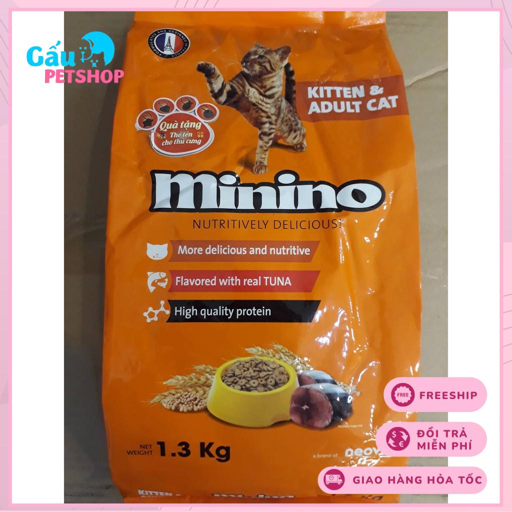 THỨC ĂN HẠT KHÔ MININO VỊ CÁ NGỪ CHO MÈO