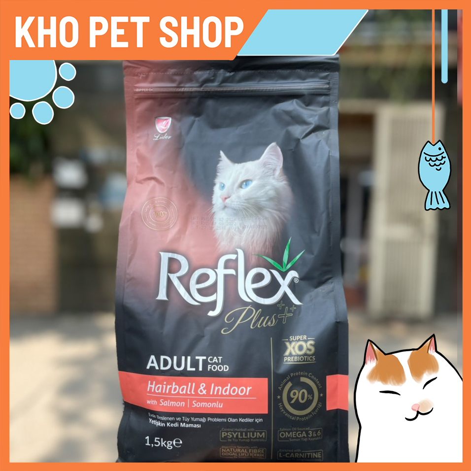Thức ăn Reflex Hairball hỗ trợ tiêu búi lông cho mèo trưởng thành túi 1.5kg