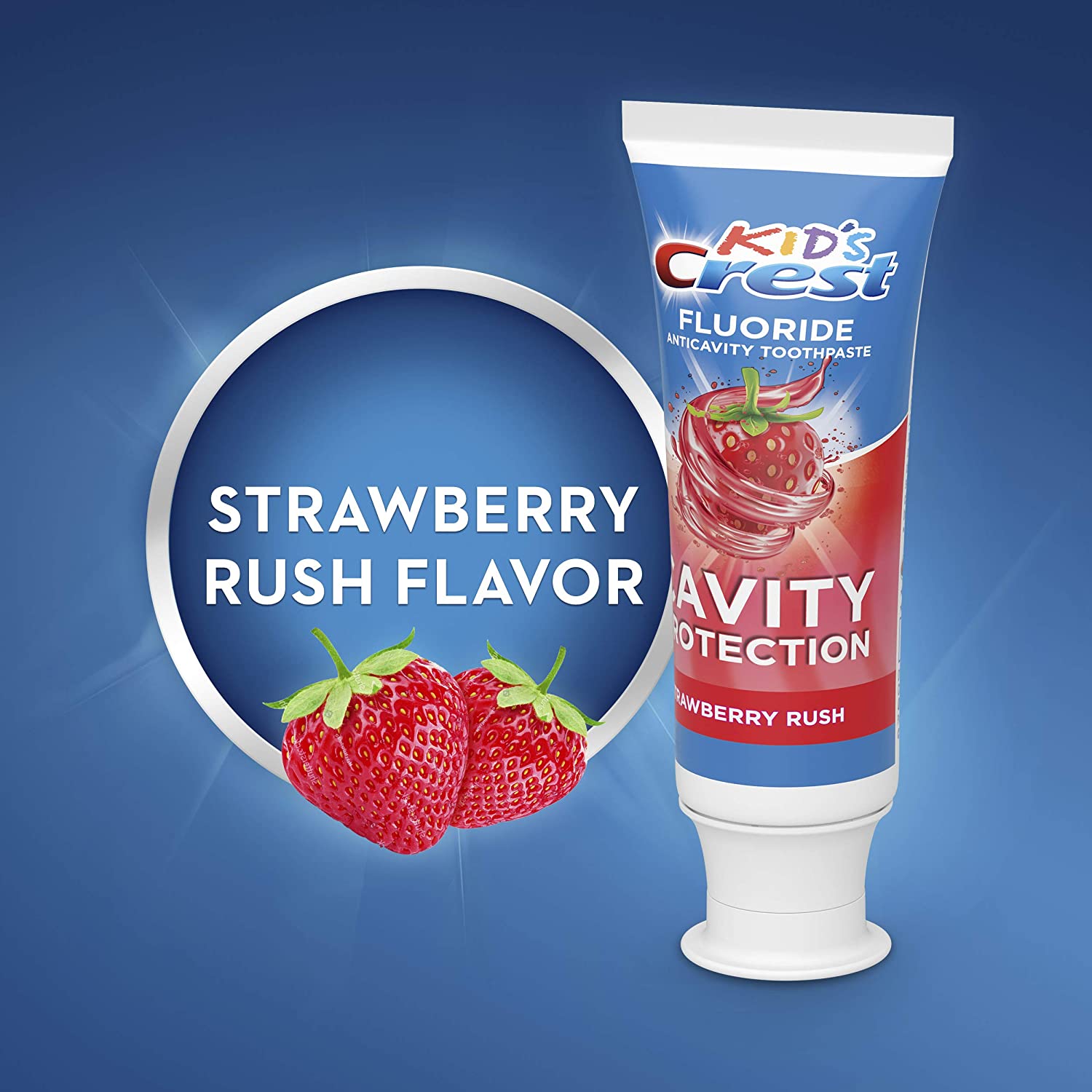 Kem Đánh Răng cho em bé CREST Kid's Cavity Strawberry Rush 119g