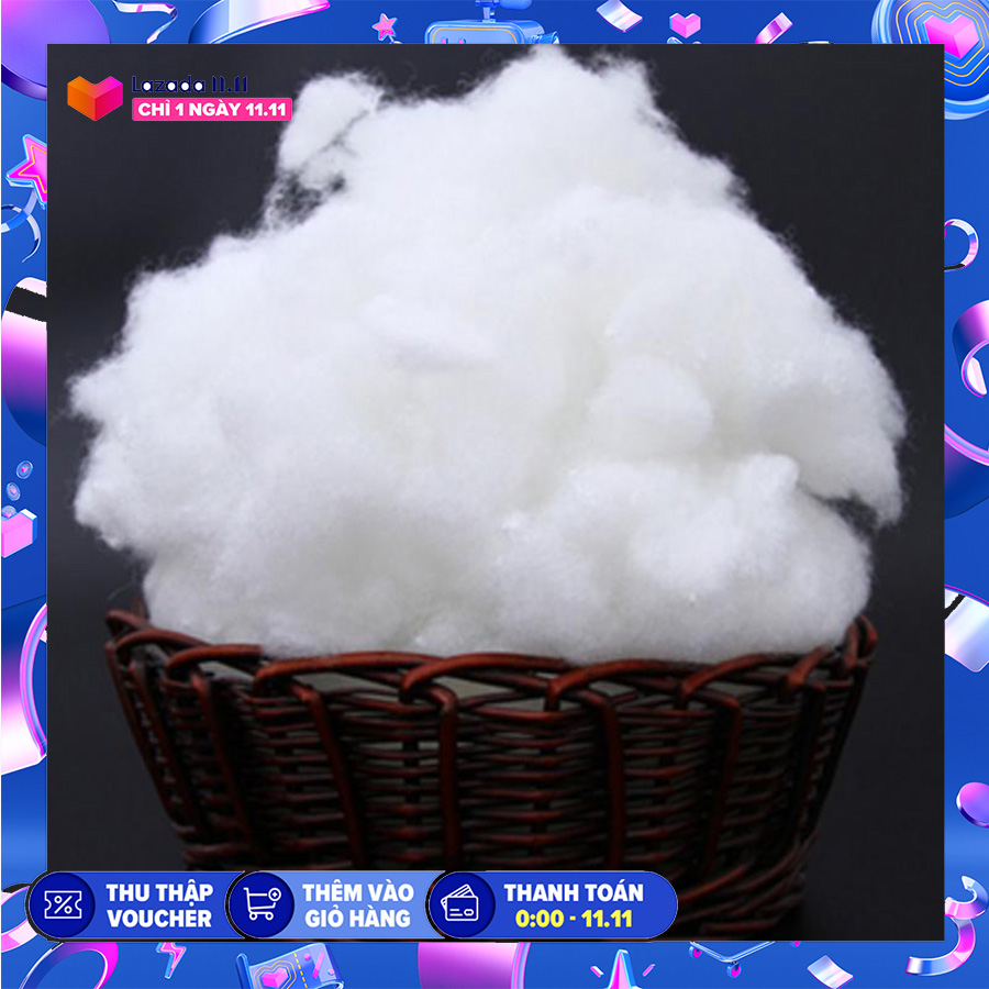 [HCM]Bịch 500g Bông Gòn Hơi Nhồi Thú Bông