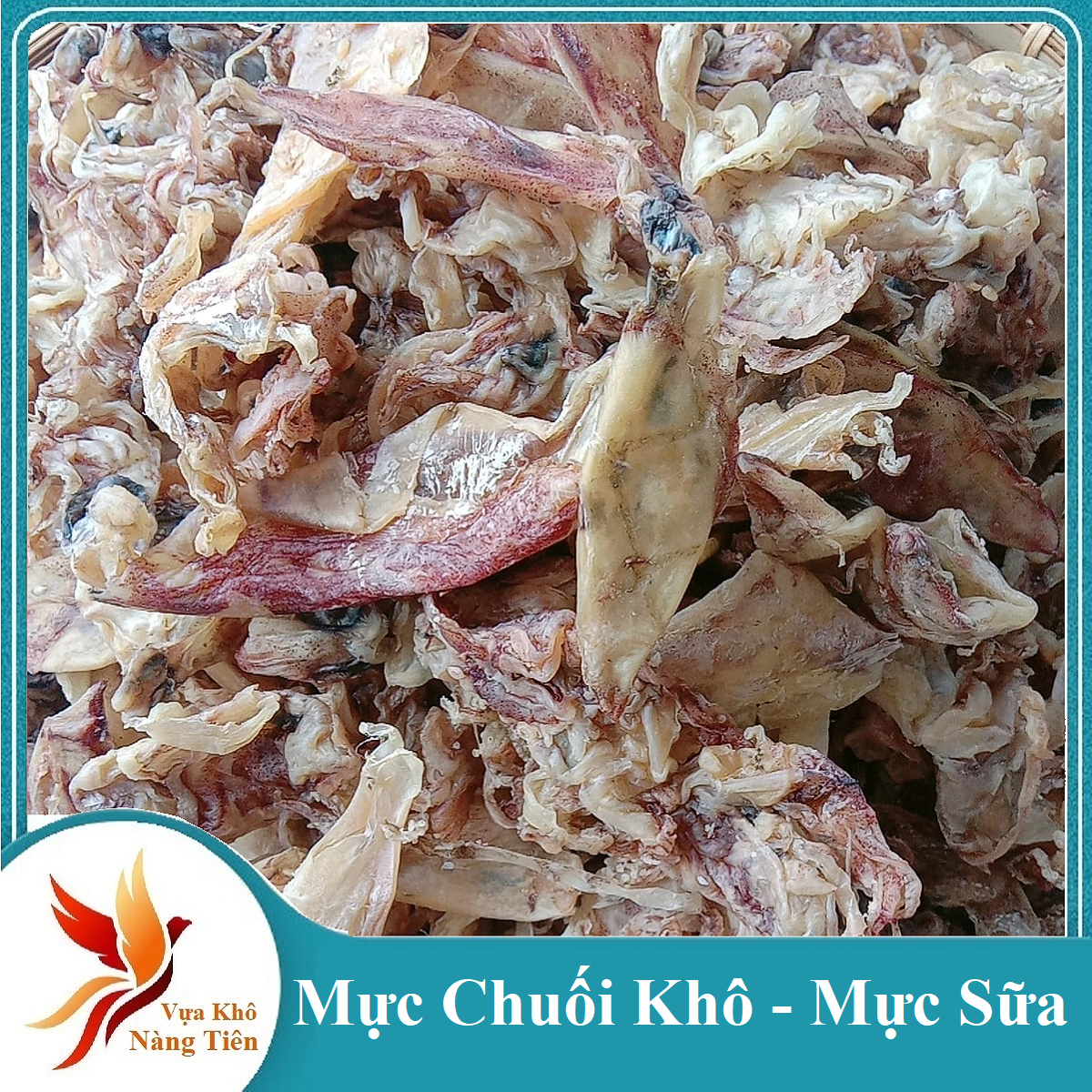 1kg khô mực chuối- mực sữa- sông đốc ít mặn rim nấu siêu ngọt- vựa khô nàng tiên