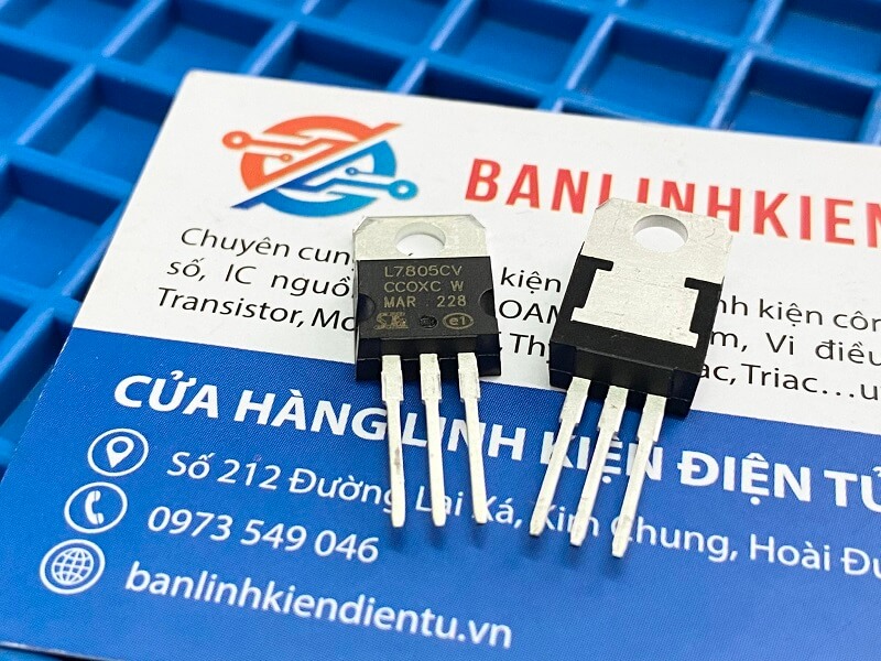 L7805cv l7805 7805 to-220 ic nguồn ổn áp 5v hàng nhập khẩu