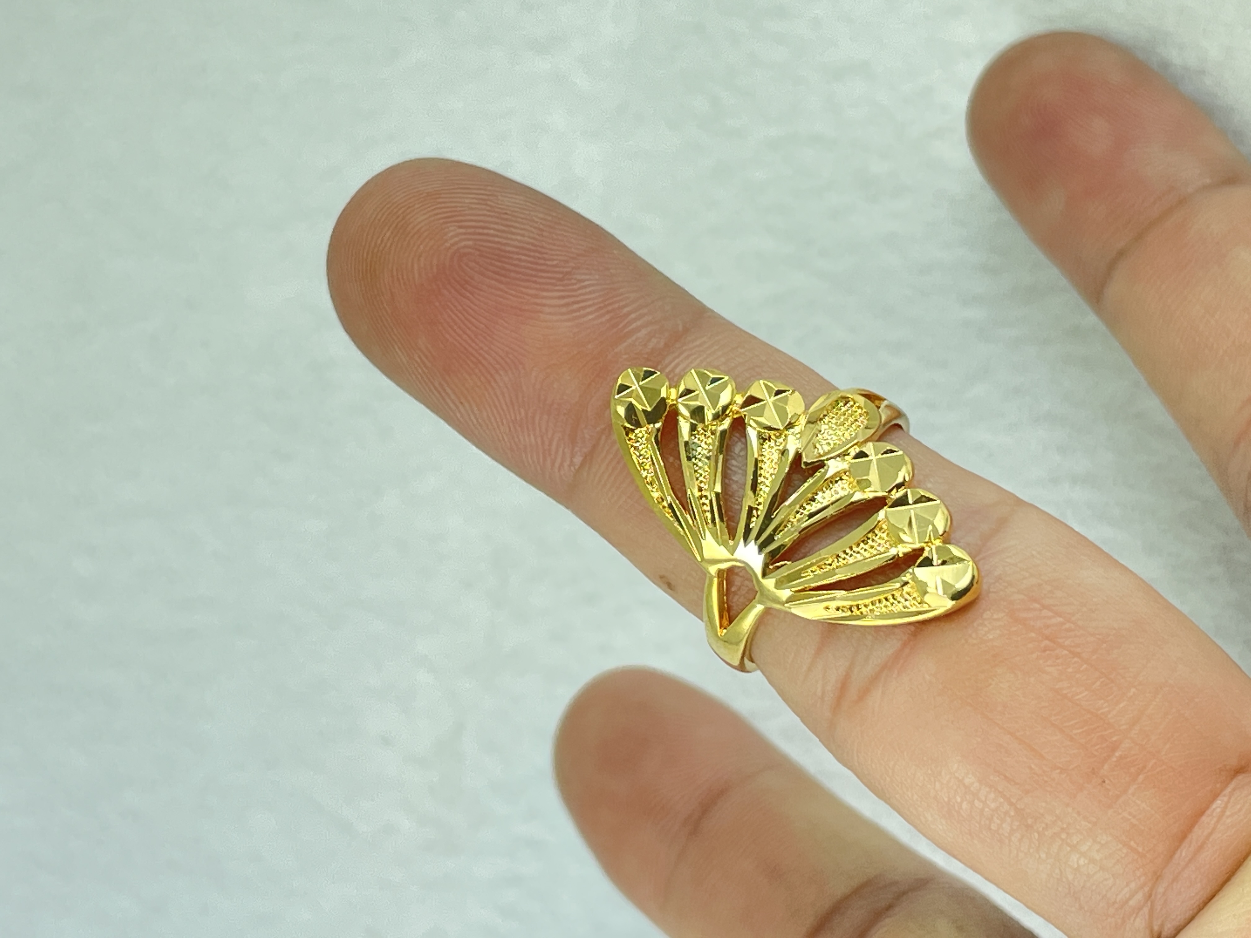 NHẪN NỮ MẠ VÀNG 24K SÁNG BÓNG