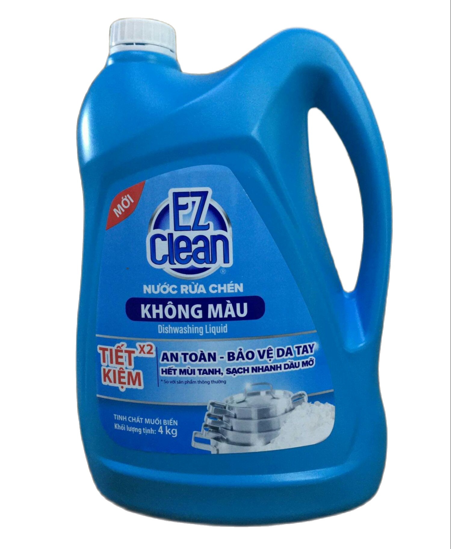Nước rửa chén tinh dầu không màu EZ Clean  Mua 4 can tặng 1 can