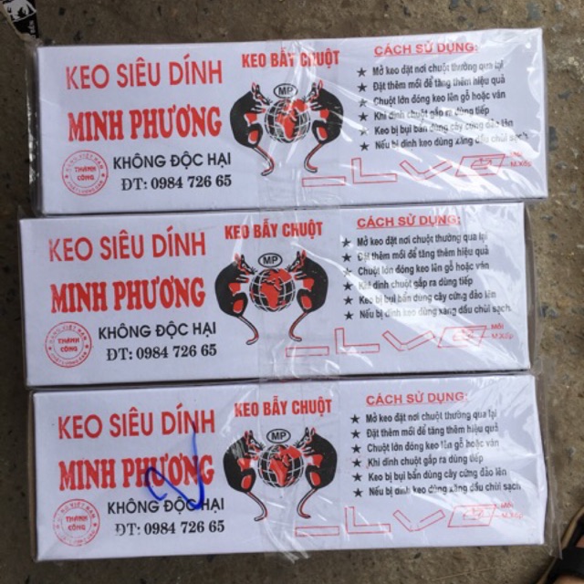 Combo 5 HỘP  keo siêu dính chuột (BẪY CHUỘT)