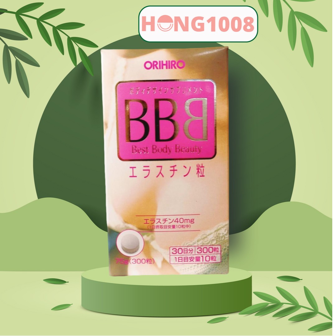 Viên Uống BBB Orihiro Best Beauty Body 300 Viên hỗ trợ tăng vòng 1 giúp săn chắc vòng một - Shop Hong1008