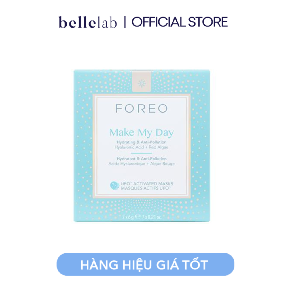 [CHÍNH HÃNG - CÓ SẴN] MẶT NẠ FOREO CẤP ẨM - FOREO UFO MASKS MAKE MY DAY - 6 MIẾNG