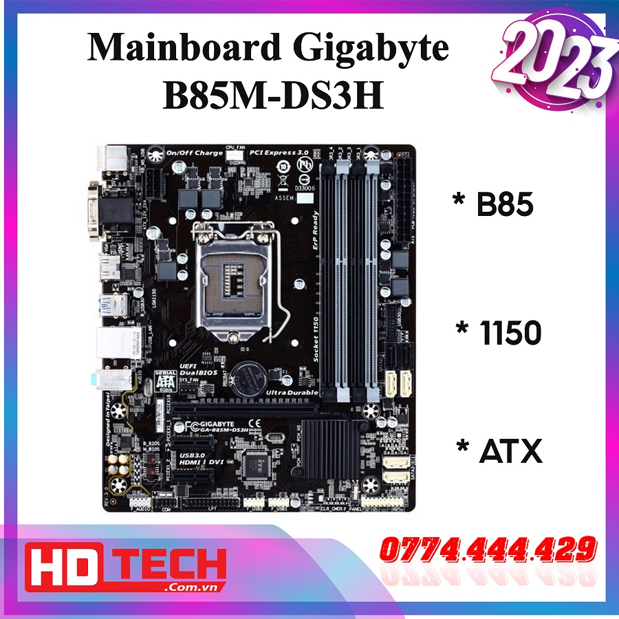 Mainboard gigabyte b85m-ds3h chạy i7 xeon đời 4 5